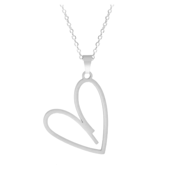 NEW! Stainless steel heart pendant necklace. - Picture 3 of 7